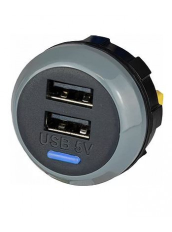 Chargeur double USB A&C 5V 3.6A IP65 Slim - PVPWP-AC